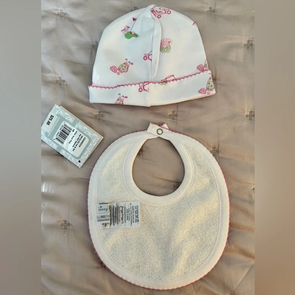 KISSY KISSY Girl's 18 Holes Hat And Bib Set